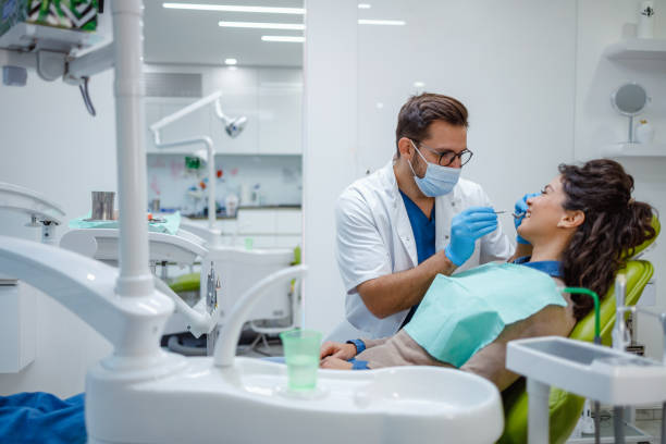 Dentist and patient
